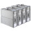 4-Pack Bed Sheet Organizers with Handles & Windows Foldable Grey 1