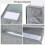 4-Pack Bed Sheet Organizers with Handles & Windows Foldable Grey 3