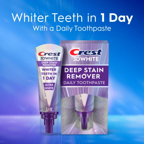 Crest 3DWhite Brilliance Deep Stain Remover Ultra White Toothpaste - 3.1oz 2