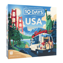 10 Days in The USA | Family Road Trip Board Game for All Ages | Designed by Alan Moon - Designer of Ticket to Ride | 2-4 Players | 30 Min | Ages 8 and