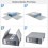 4-Pack Bed Sheet Organizers with Handles & Windows Foldable Grey 4
