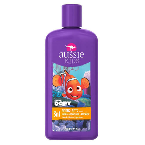 Aussie Shampoo e balsamo 3 in 1 per bambini Aussie Mango Mate, 12 fl oz