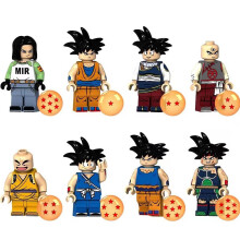 (8PCS Anime Dragon Ball -I) Anime Dragon Ball Collect Children's Toys Mini Figures Fit Lego