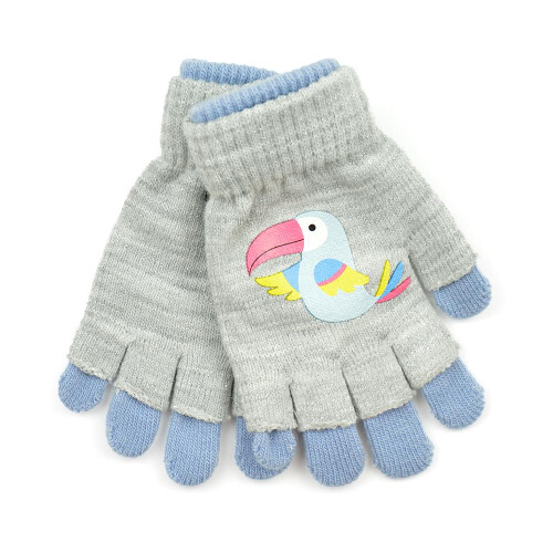 A2Z Kids 2 Pack Winter Bird Gloves Age 5-13 1
