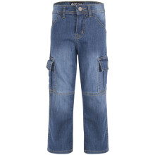 (9-10 Years, Mid Blue) A2Z Kids Boys Cargo Denim Jeans 5-13 Years