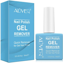 Aliver Nail Gel Polish Remover Gel Quick Remove, Top and Base Coat