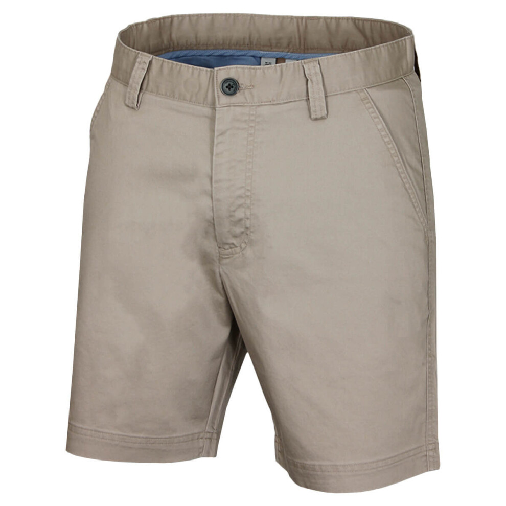 (44, Stone) Calvin Klein Mens 2025 Campus Chino Lightweight Stretch Golf Shorts