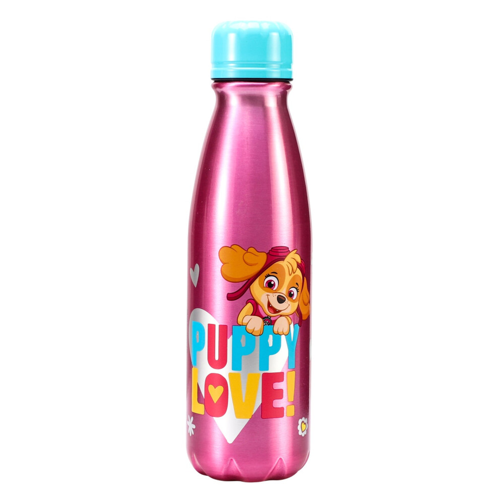 Paw Patrol Girls Children's Aluminum Reusable Water Bottle 600ml