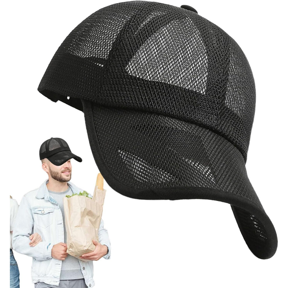 Mesh Hats for Men | Adjustable Sun Protection Mesh Baseball Hat | Sports & Outdoors Clothing, Fishing Accessories for Rock Climbing, Mountaineering,