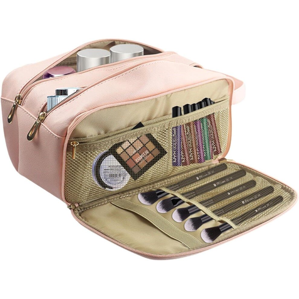 Toiletry Bag for Travel,Portable Waterproof Organizer with Handle | Large Capacity Cosmetic Case Makeup Travel Bag Cosmetic Bag for Bathroom,