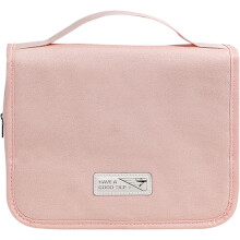 (Pink) Travel Size Toiletries Bag - Travel Cosmetic Bag with Hook | Packing Organizers for Toiletries, Cosmetic Container, Travel Organizer for Women Men