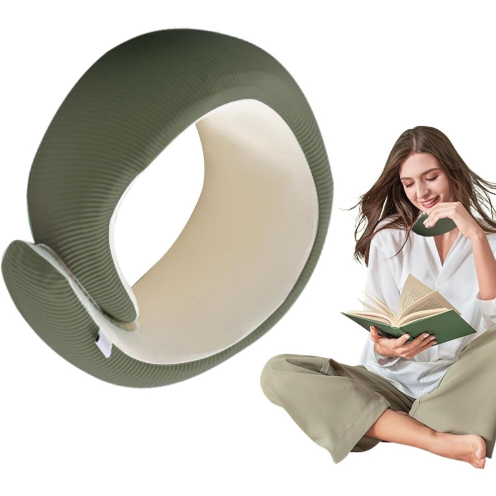 (M, Green) Airplane Travel Pillow | Foam Travel Neck Pillow,Travel Neck Pillow U-Shaped Pillow Soft Airplane Neck Pillow For Planes,Car, Train, B Dark/Green