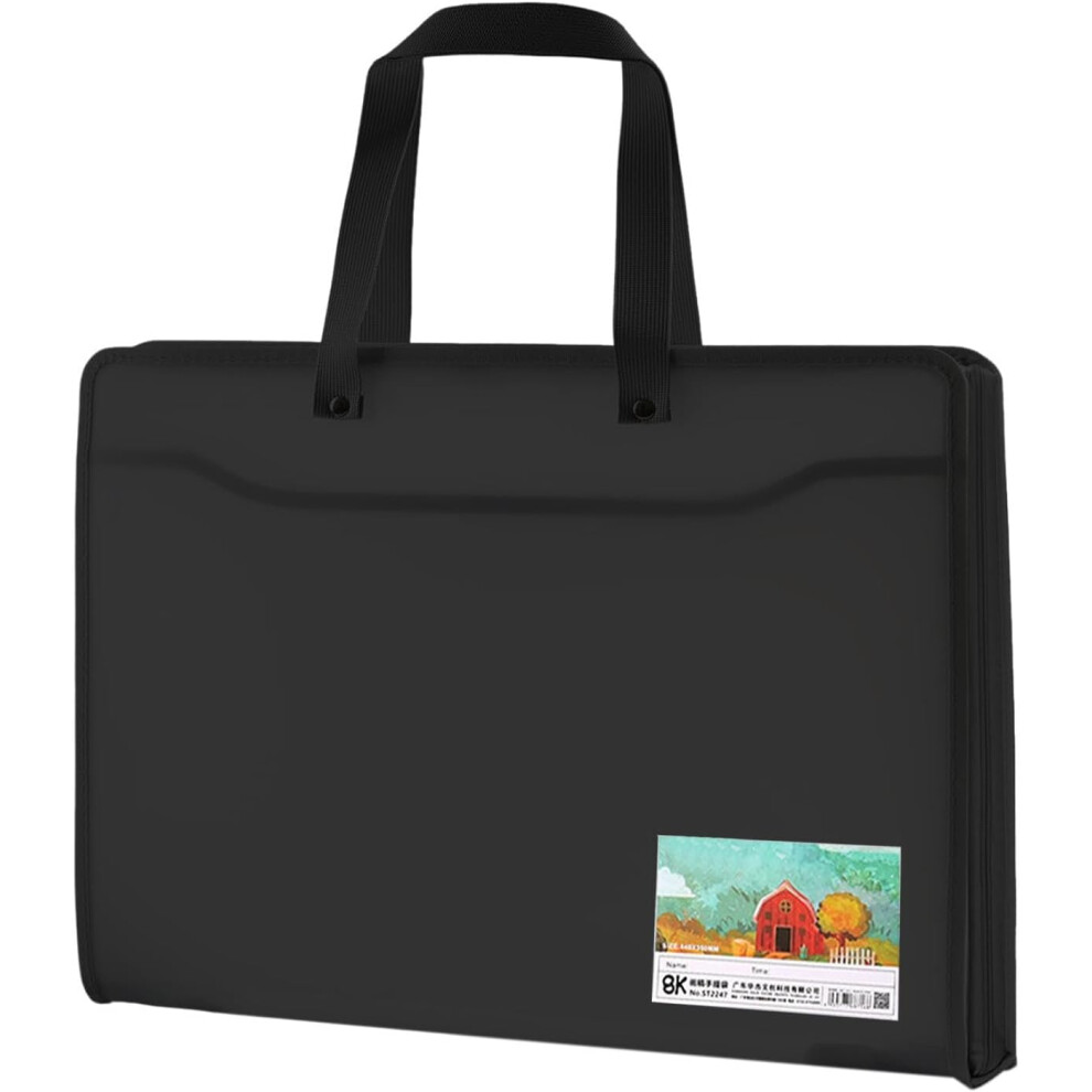 (Transparent Black) Poster Storage Bag | Bulletin Boards Art Storage,Drawing Pads Supplies, Carrying Storage Case, Sturdy Large Capacity Poster Container for Teachers,