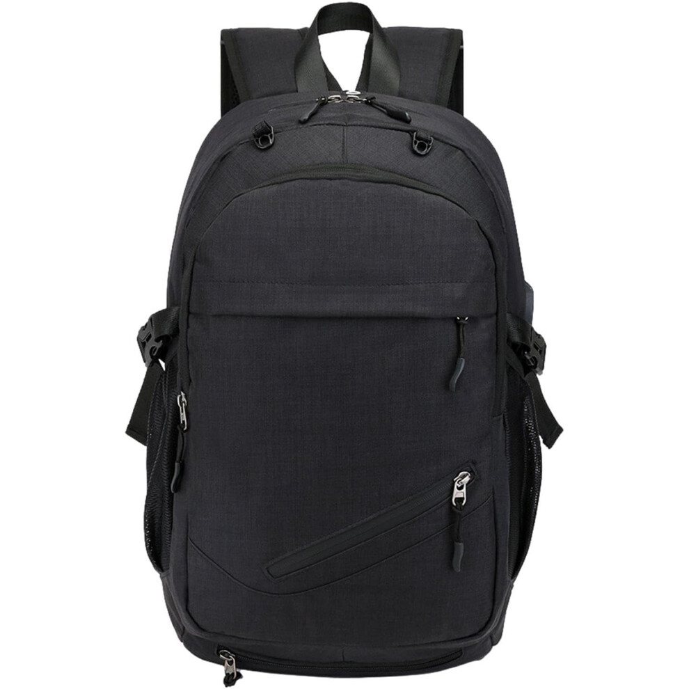 (Black) Gym Basketball Backpack - Sport Basketball Backpack Water Bottle Bag | Laptop Storage Container, Comfortable Outdoor Bookbag for Computer, Clothing,