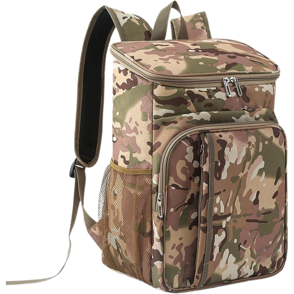 (Camouflage) Lunch Cooler Bag for Men - Leak Proof Lunch Backpack - Outdoor Storage Shoulder Bag, Organizer Backpack, Insulated Cooler Lunch Backpack,