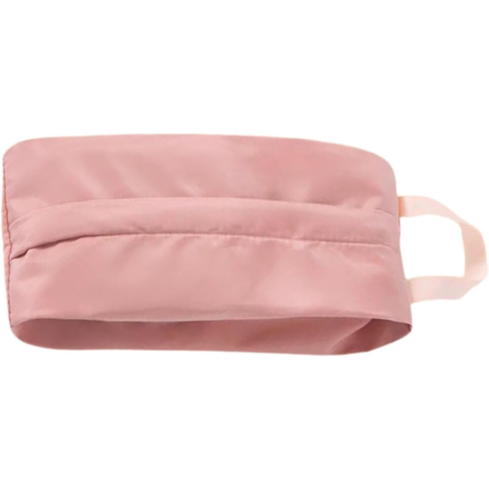 (Pink) Travel Underwear Pouch | Underwear Storage Bag with Handle | Multifunctional Cosmetic Bag for Socks, Panties, Sundries, Portable Lingerie Pouch