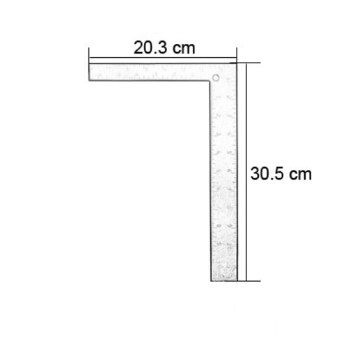 STANLEY Stanley 45-912 8x12 Ίντσες Χάλκινο Τετράγωνο Ξυλουργού 2