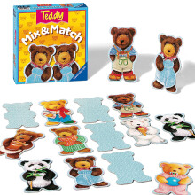 Ravensburger Teddy Mix & Match - Interactief kinderspel | Snel afspelen | Ideaal voor kinderen vanaf 2 jaar | Klassiek familieplezier | Kwaliteit