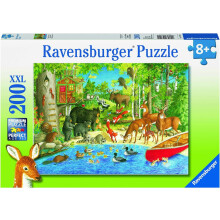 Ravensburger Woodland Friends 200 Τεμαχίων Παζλ για Παιδιά | Μοναδικός Σχεδιασμός Τεμαχίων