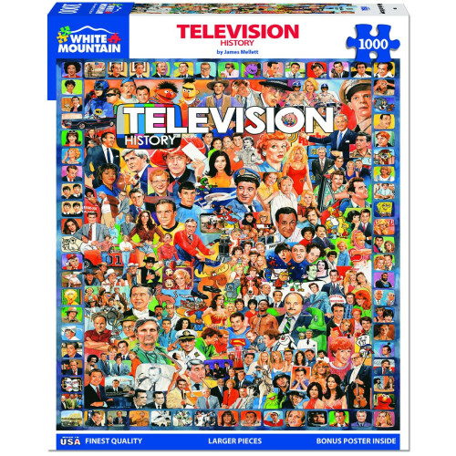 Quebra-Cabeça de História da Televisão - 1000 Peças 1