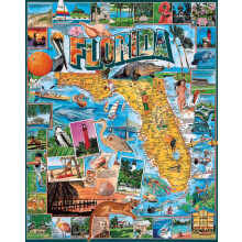 White Mountain Puzzle Florida - 1000 darabos kiraks jtk