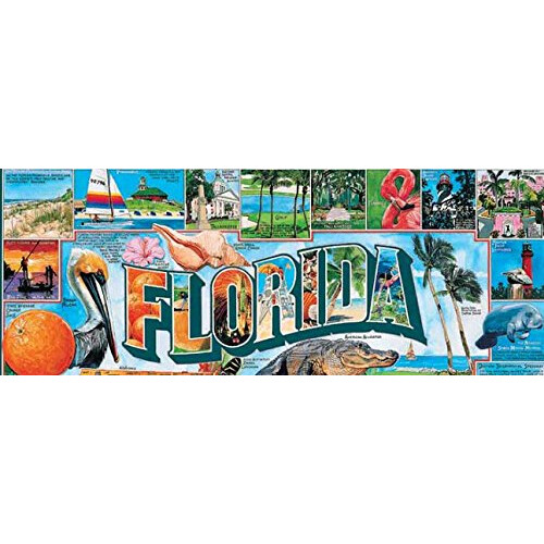 Quebra-Cabeça White Mountain Puzzles Florida - 1000 Peças 1