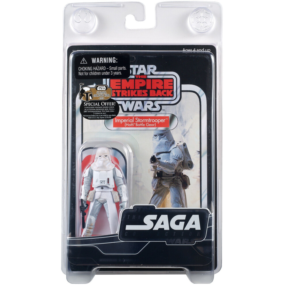 Star Wars Hasbro Star Wars: The Saga Collection Vintage Imperial Snowtrooper (Hoth Battle Gear) 3.75 Inch