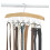 Whitmor Whitmor Wood Belt Hanger  Natural/Chrome 2
