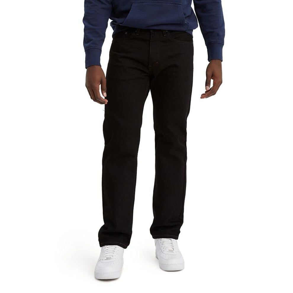 Levi's Men's 505 Regular Fit Jeans (Also Available in Big & Tall)  Black-Discontinued  33W x 30L