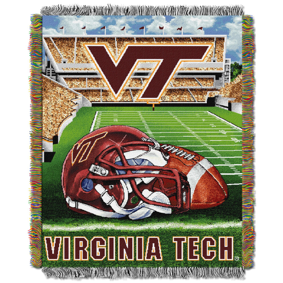 Couverture Tiss E Unisexe Pour Adulte Des Hokies De Virginia Tech De La Ncaa Du Nord-Ouest, 122 X 152 Cm, Avantage Du Terrain-image