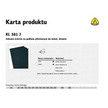 Klingspor doek chassis - 268886 - DOEKEN P 320 KL381J /50st.