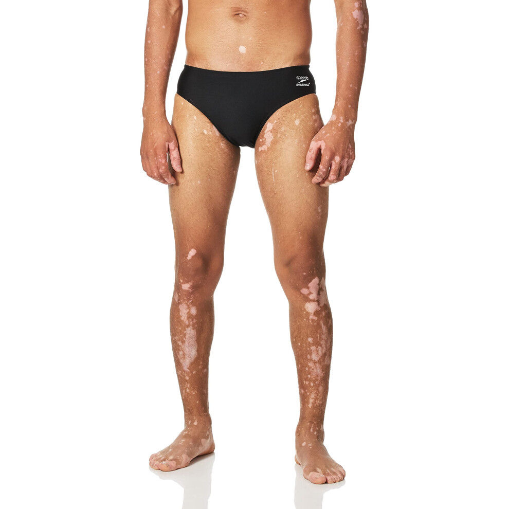 Maillot de bain Speedo Endurance+ Solid pour homme, noir, taille 30 US