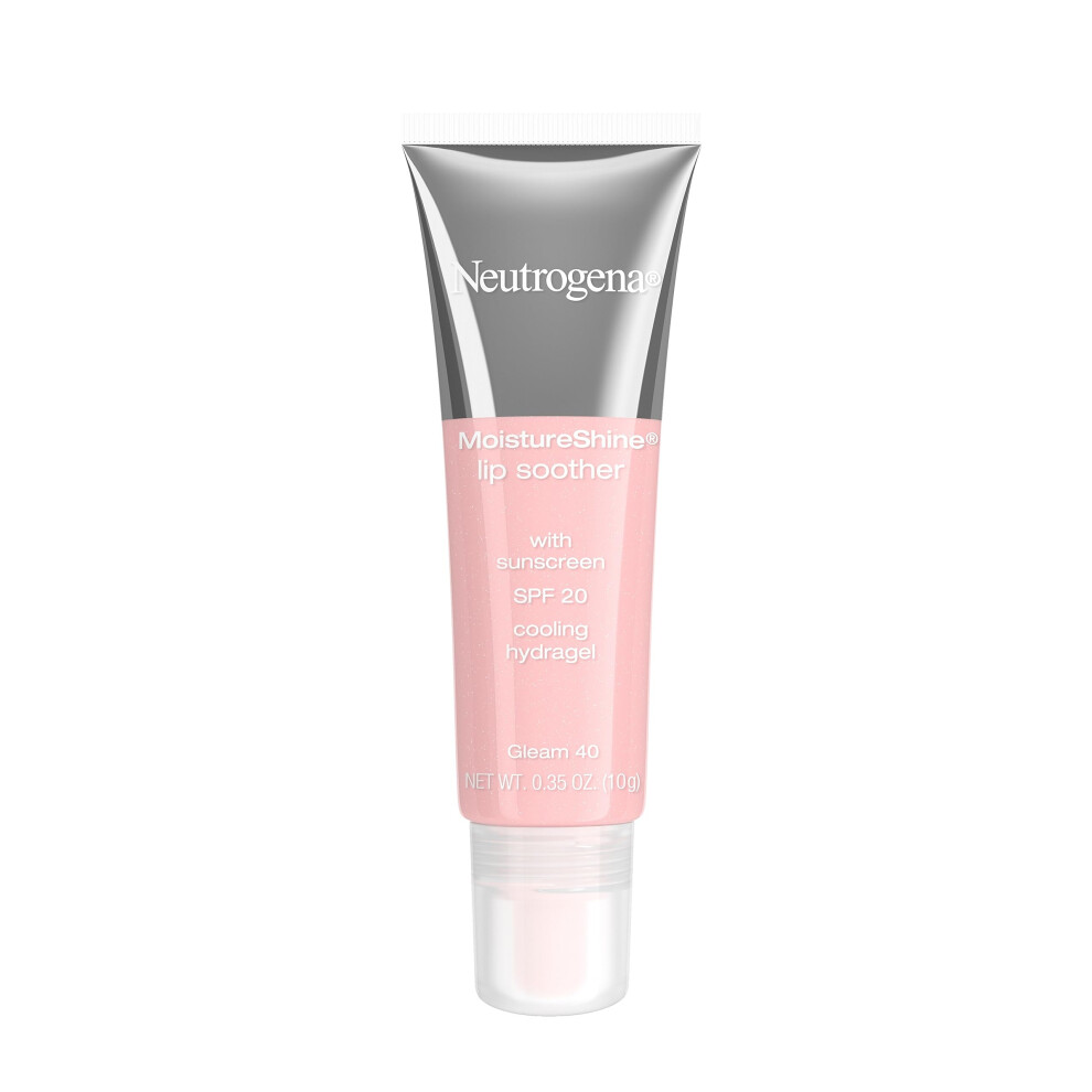 Neutrogena MoistureShine Lip Soother Gloss with SPF 20 Sun Protection  High Gloss Tinted Lip Moisturizer with Hydrating Glycerin and Soothing Cucumber