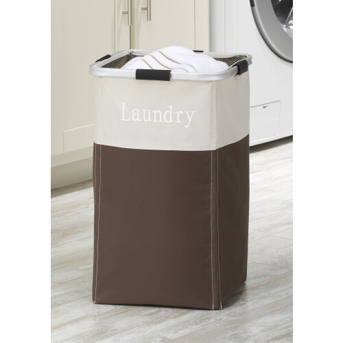 Whitmor Whitmor Easycare Square Hamper Java 1