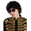 Rubies Forum Novelties ανδρική περούκα 80's Pop Star Afro, Μαύρη, One Size 1