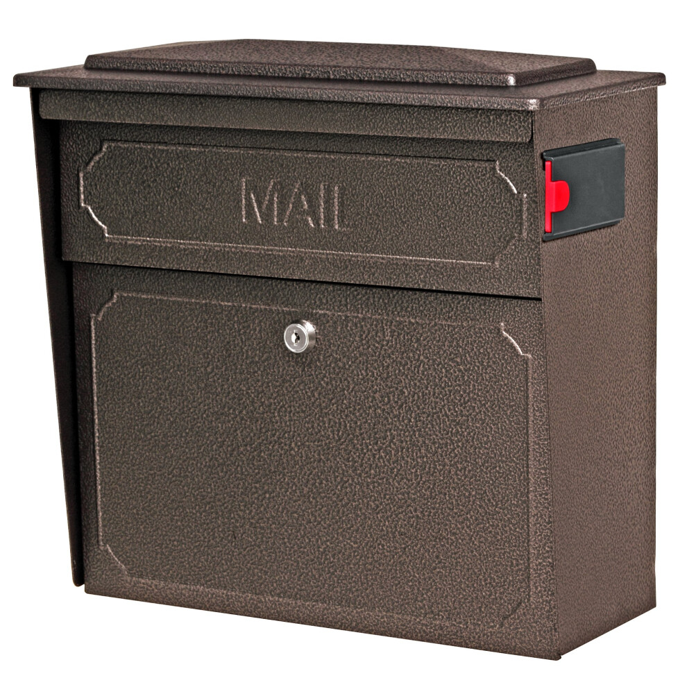 Mail Boss 7174 Townhouse  Bronze Wall Mount Decorative Locking Security Mailbox For Home Medium
