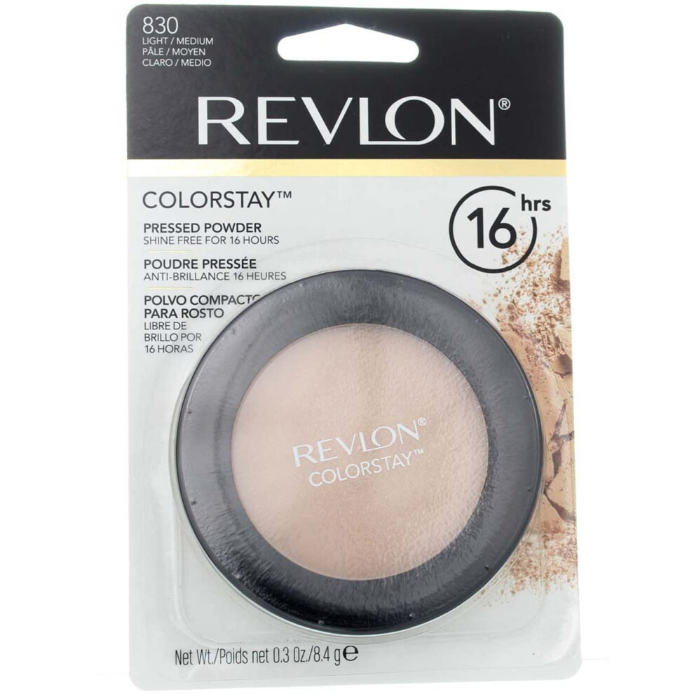 Revlon ColorStay Pressed Powder with SoftFlex  Light Medium 830  0.3 Ounces (Pack of 2)