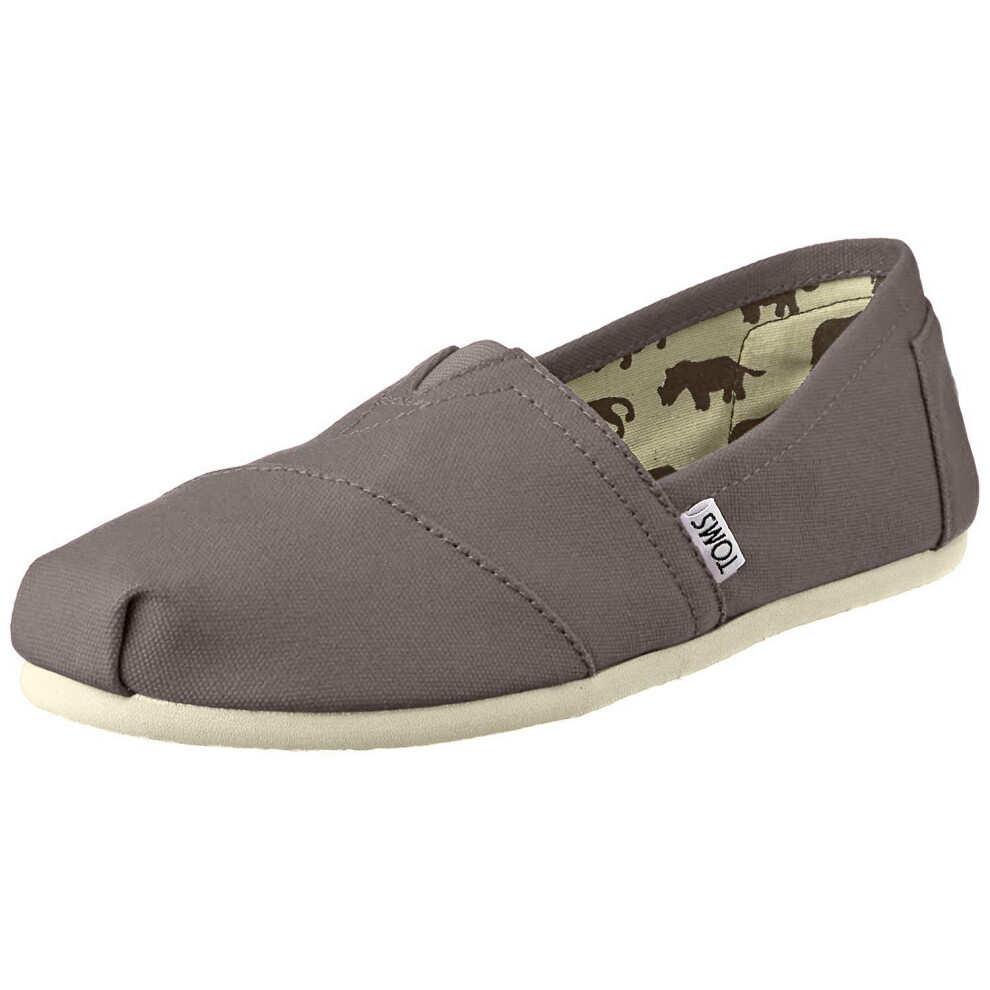 TOMS Womens classics Ash canvas Loafer 55 B (M)