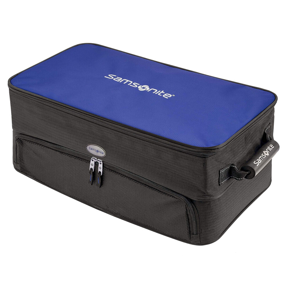 Samsonite Expanding Golf Trunk Locker Organizer  Black/Blue