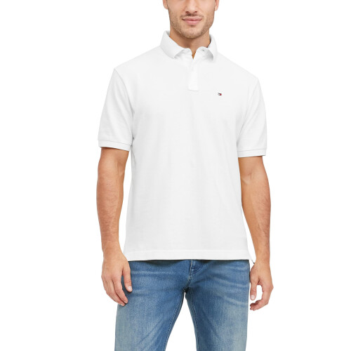 Tommy Hilfiger Polo Classico Tommy Hilfiger da Uomo, Bianco, Grande