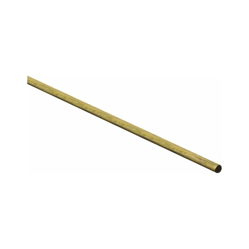 Stanley National N215-236 Stanley Round Rod  3/16 in Dia X 36 in L  Solid  Brass