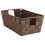 Whitmor Whitmor Woven Strap Small Storage Tote Java 1
