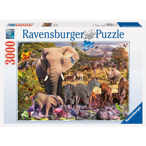 Ravensburger Ravensburger Παζλ Αφρικανική Ζωική Κόσμος 3000 Τεμαχίων για Ενήλικες - 17037