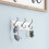 Liberty Liberty 129854 Rack de casaco montado na parede com 3 ganchos decorativos n   quel de cetim de 10 polegadas e branco 2