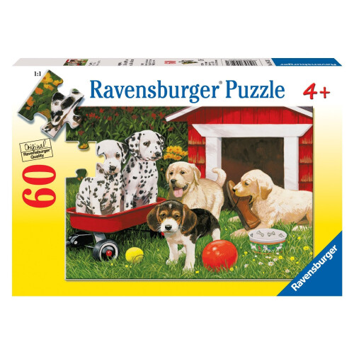 Ravensburger Ravensburger Πάρτι με Κουτάβια - Παζλ 60 Τεμαχίων για Παιδιά - Κάθε Τεμάχιο Μοναδικό