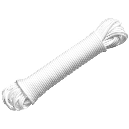 Whitmor Πλαστικό Σκοινί Άπλωμα Whitmor 100 Ποδιών Λευκό 100FT