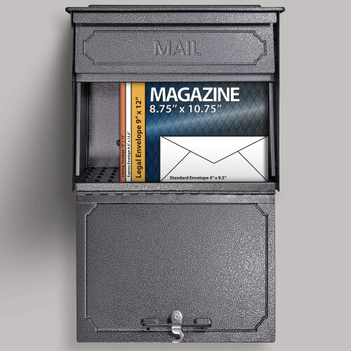 Mail Boss 7175 Townhouse Locking Security Wall Mount Mailbox Galaxy Medium 2