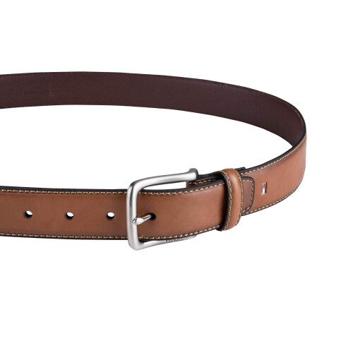 Tommy Hilfiger Tommy Hilfiger Herrbälte, brun med logotyp, 32 2