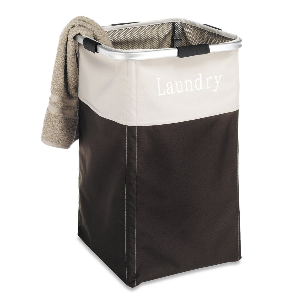 Whitmor Easy Care Laundry Hamper - Espresso