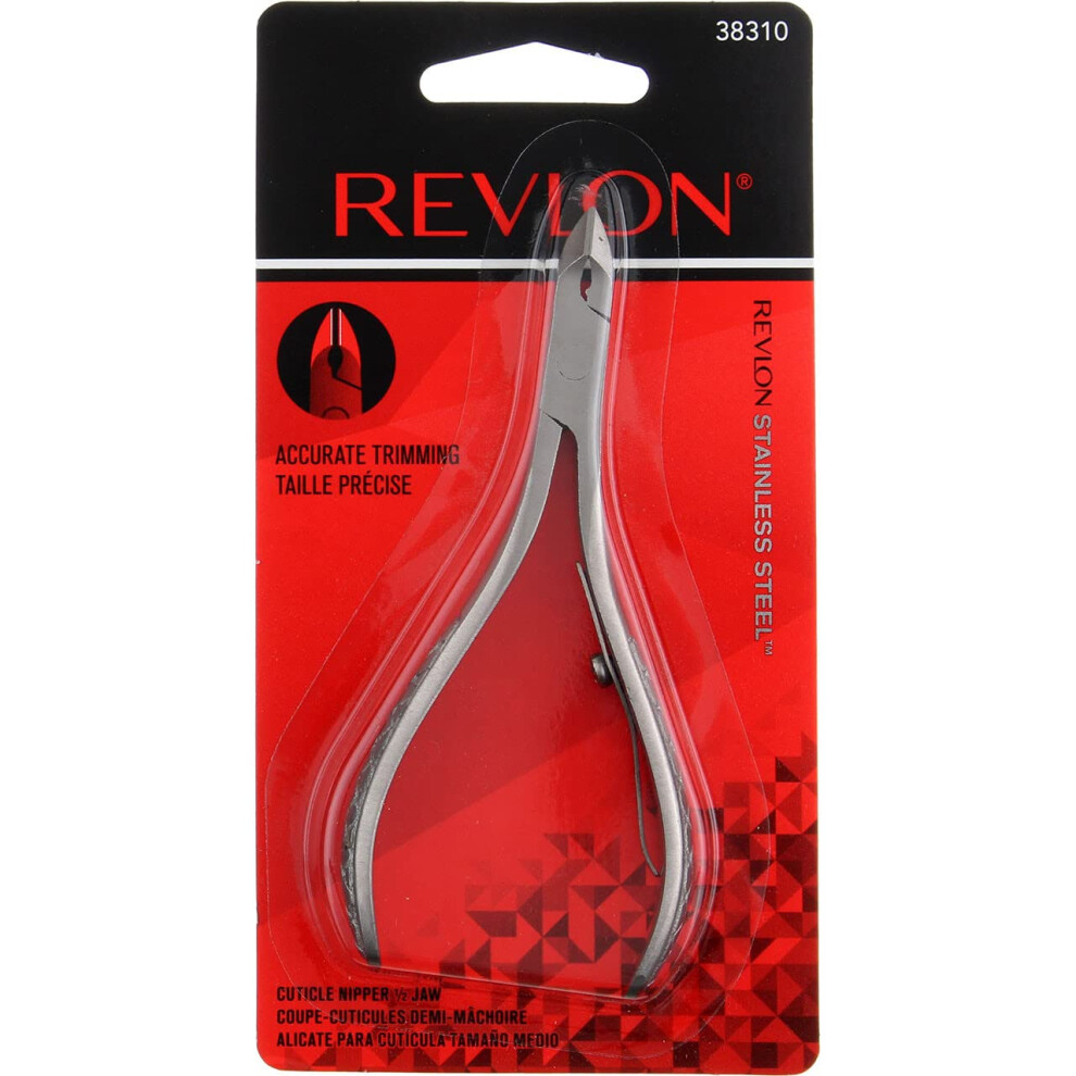 Revlon Half-Jaw Cuticle Nippers 1 Ea (Pack of 2) - Assorted Style